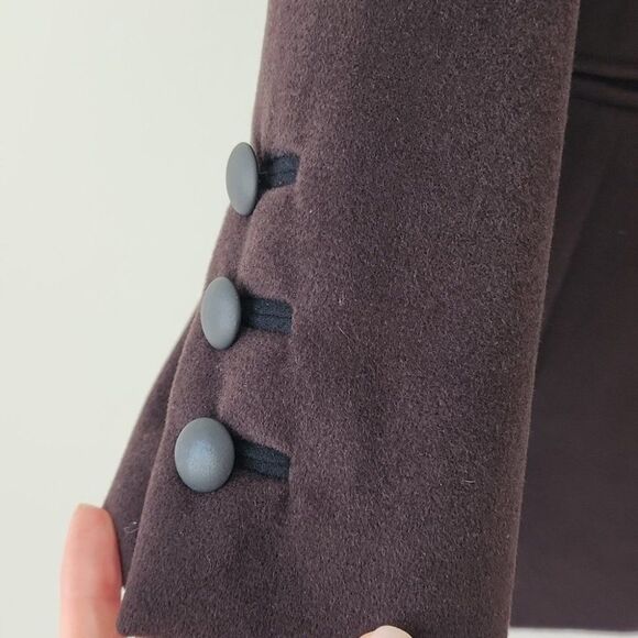 Louis Feraud Brown Cashmere Angora Blend Single Breasted Blazer Jacket 12 - Picture 8 of 12